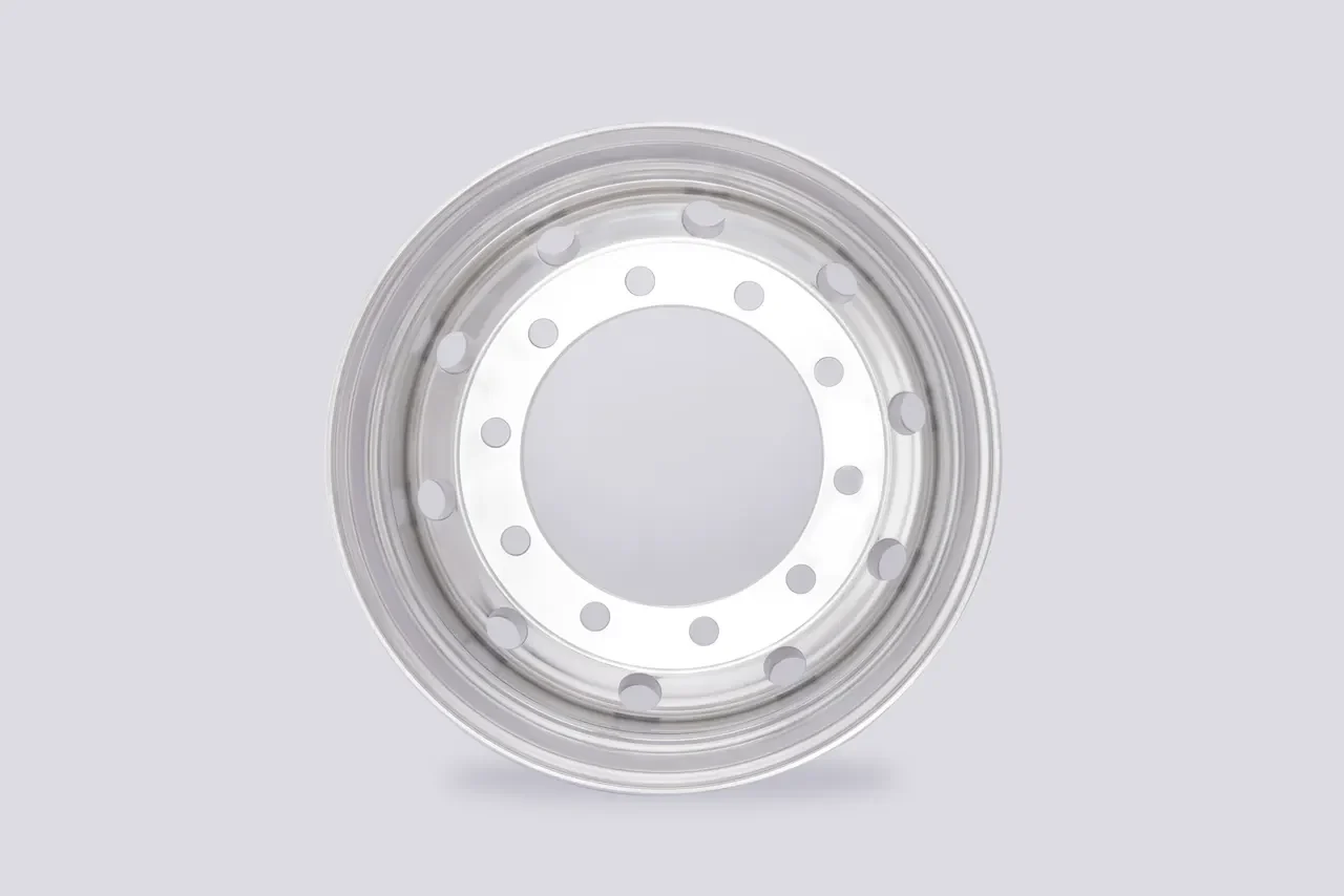 22.5x11.75 Dual Polished truck wheel view 5