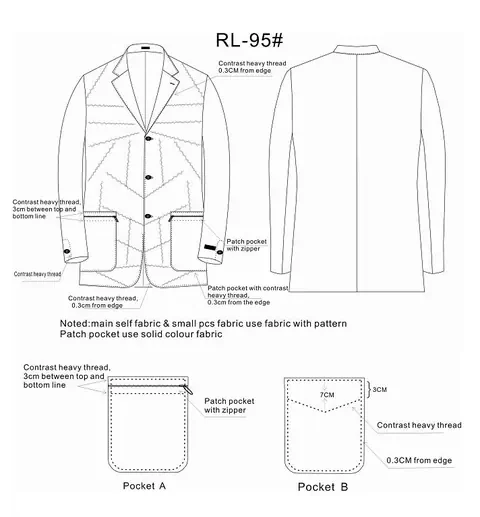 RL95 - классический стиль с длинным рукавом от Right Luck