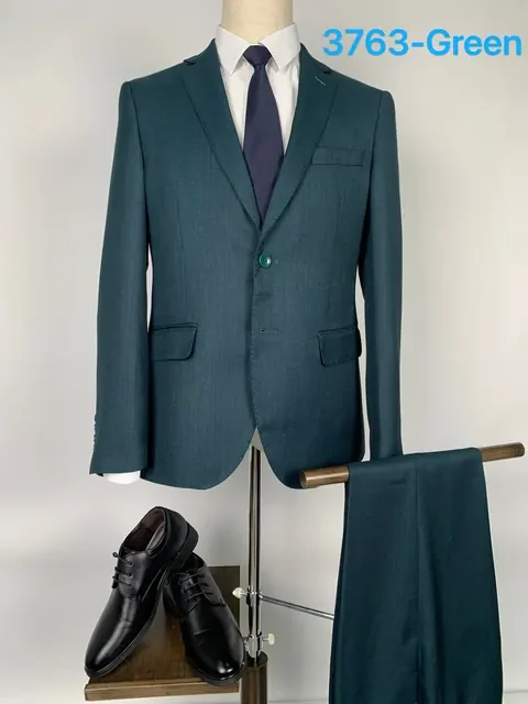 3763green - Мужские костюмы от Right Luck