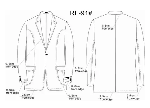 RL91 - классический стиль с длинным рукавом от Right Luck