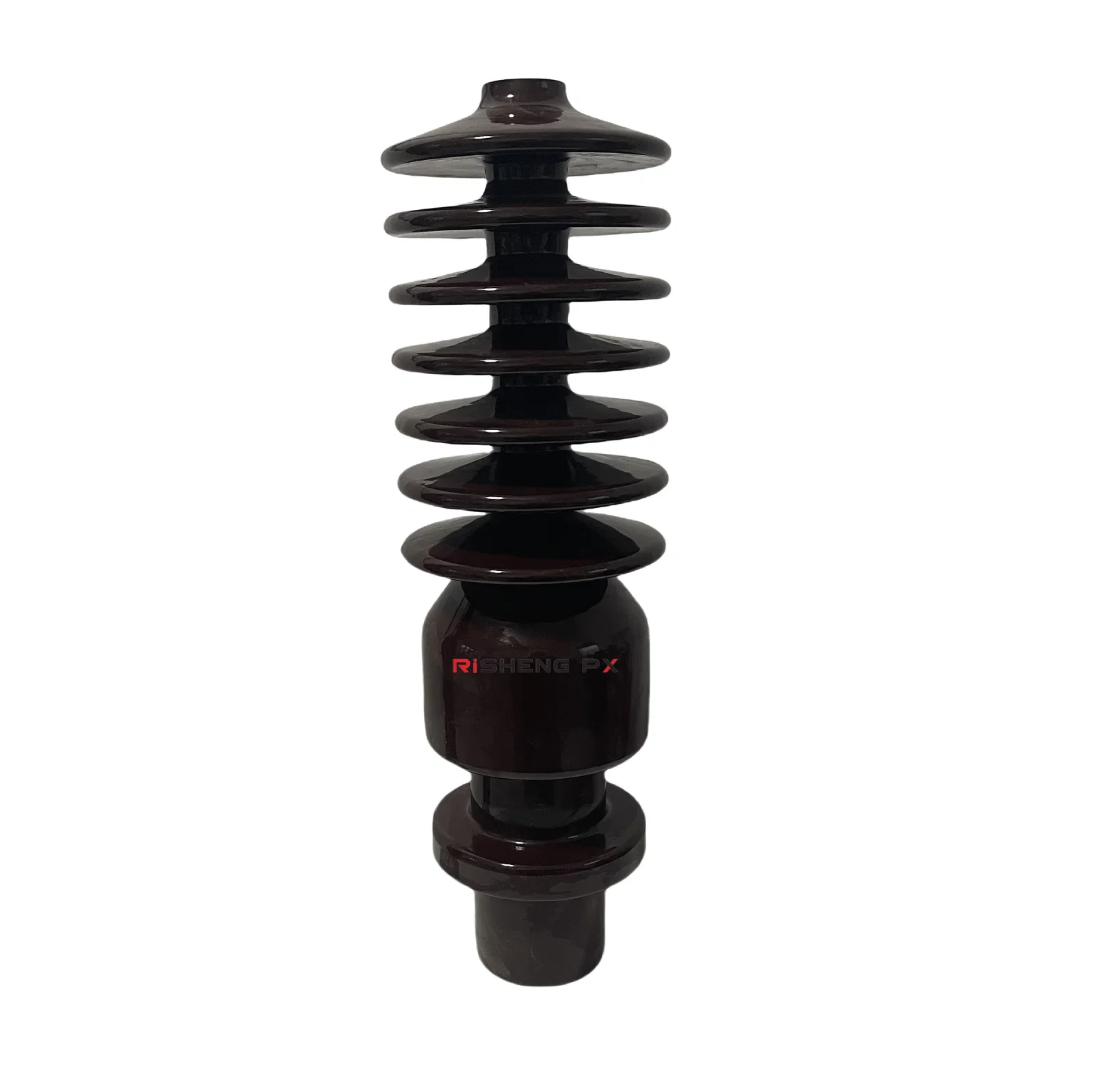 24kV porcelain transformer bushing with brown glazed shed profile