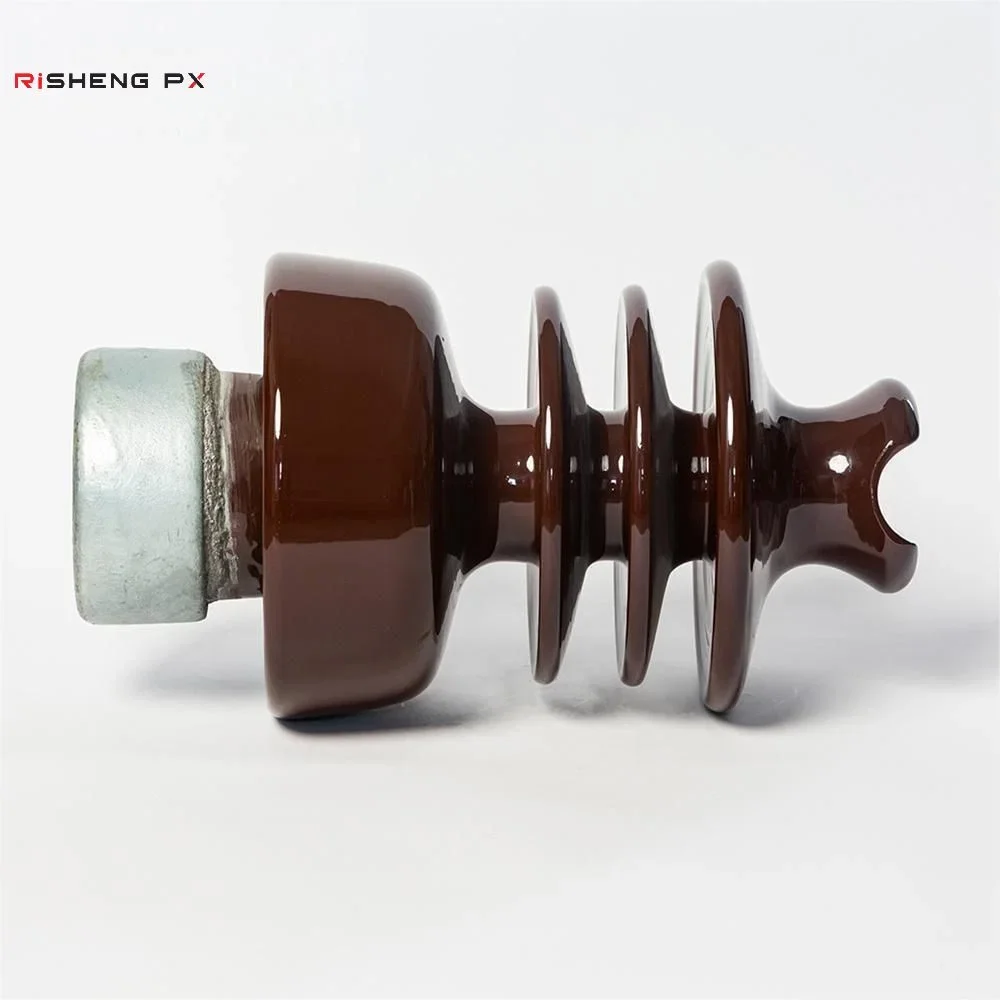 22kV pin post insulators standing in a row