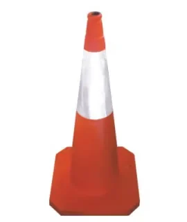 Heavy-Base Rubber Traffic Cone | Motorway & Highway Grade Road Safety view 3