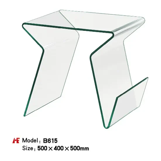 B615 hot bent glas manufactured by Romance Furniture