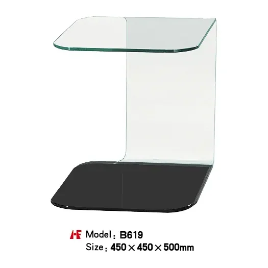 B619 hot bent glas manufactured by Romance Furniture