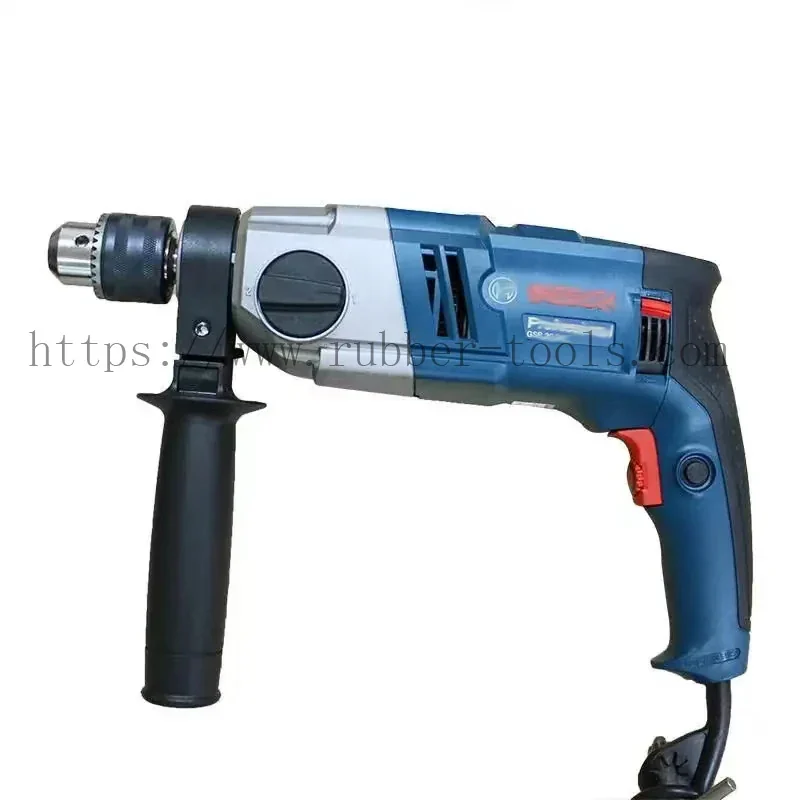 Martillo perforador rotativo con cable, empuñadura lateral y varilla de profundidad