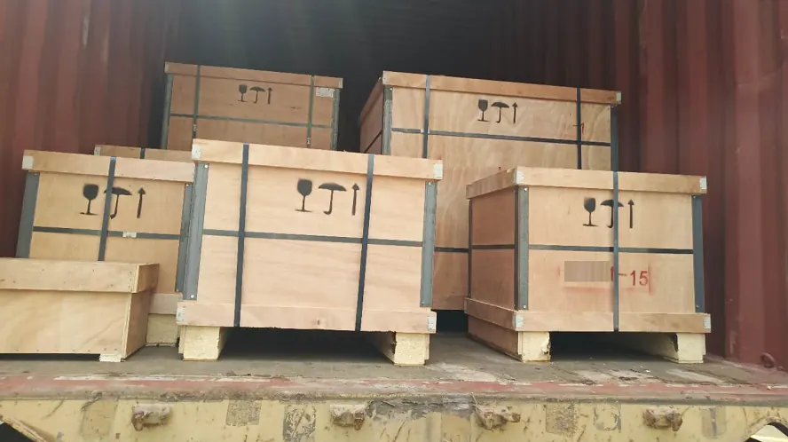 Export crates loaded in a container, from the Tooling page