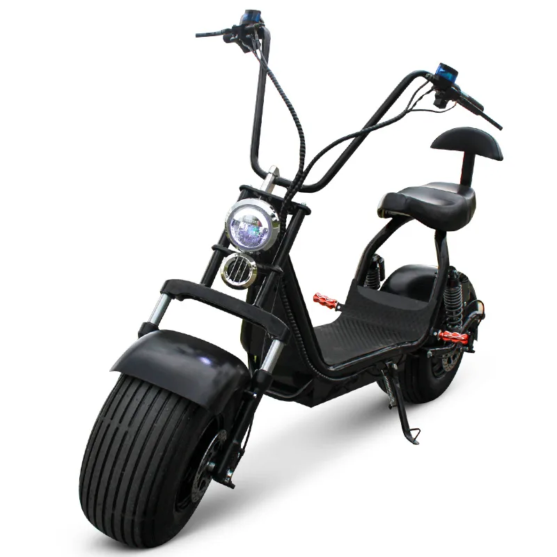 中国製 低価格 定番人気 ファットタイヤ2輪 電動シティココ スクーター 1500W 大人用