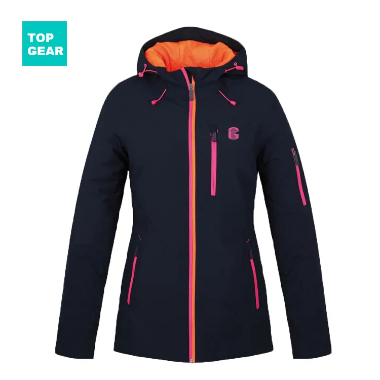 Damen-Softshell-Skijacke mit angesetzter Kapuze