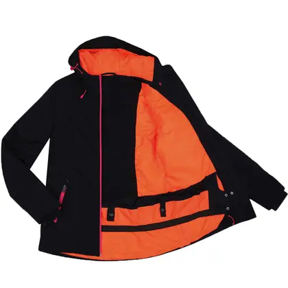 Damen-Softshell-Skijacke mit angesetzter Kapuze, Ansicht 3