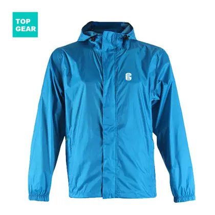 Men's 100% waterproof rain jacket with hood view 3