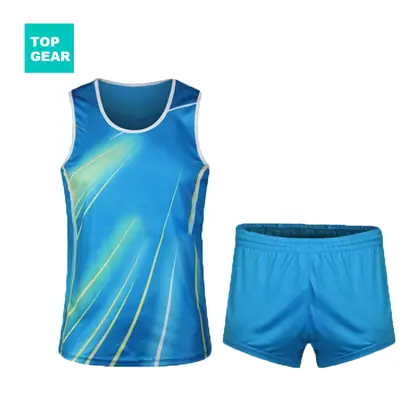 unisex running singlet suit for day or night use view 1