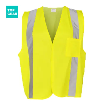 unisex safety vest with X reflective tape view 1