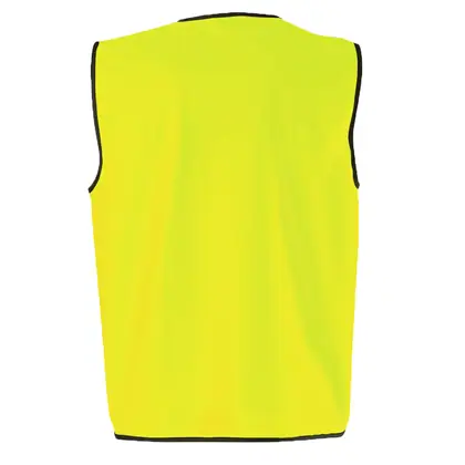 men's hi-vis safety vest with black binding view 6