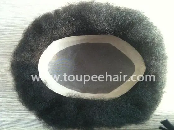 afro curl toupee for black men