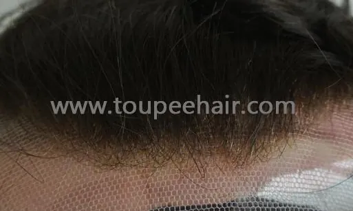 탈색 인비저블 노트 레이스 앞머리 라인